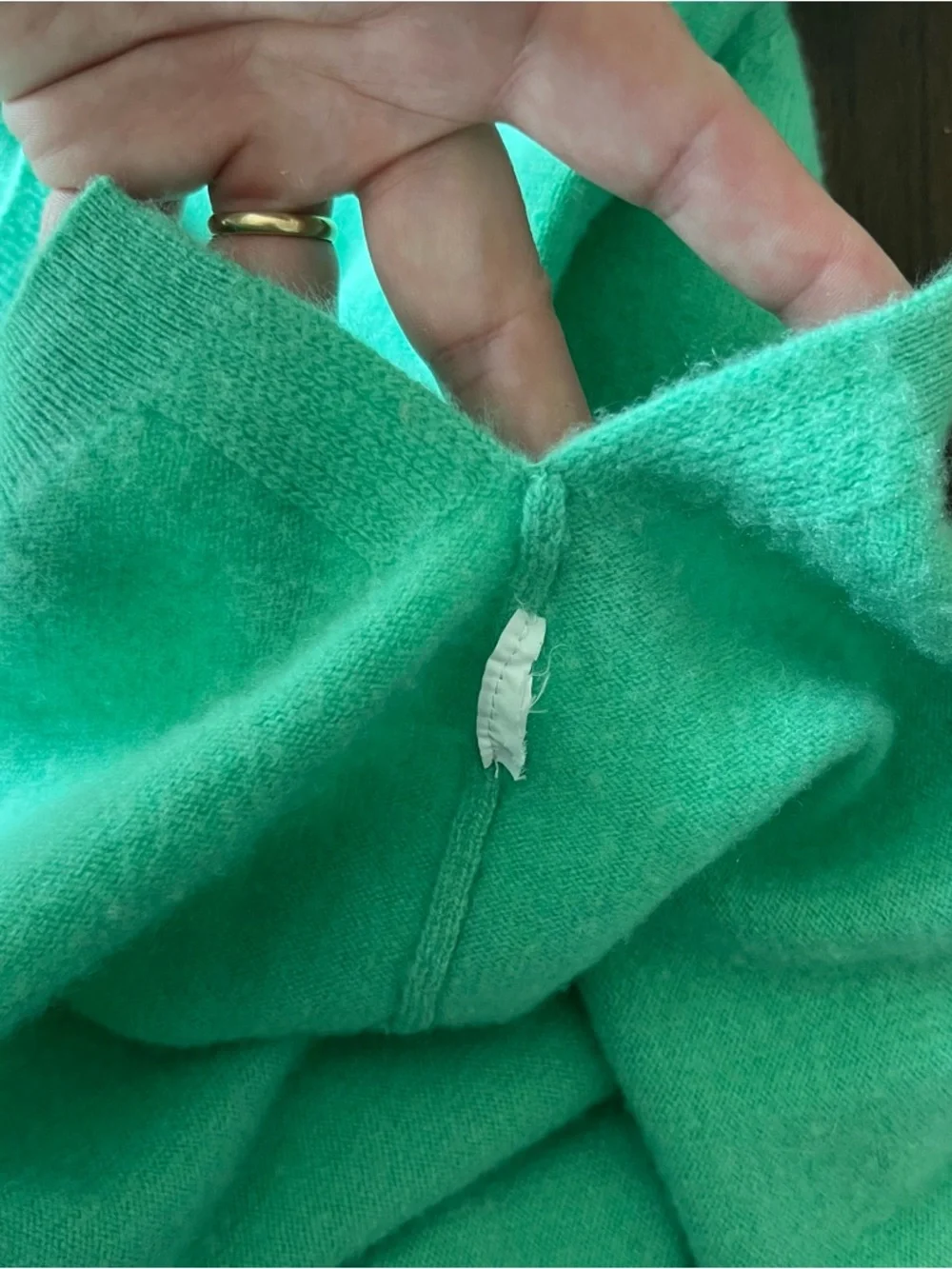 J. Crew Mint Green Cashmere Crewneck Sweater - XL - Picture 6 of 7